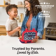 Bentgo Kids Prints Leak-Proof, 5-Compartment Bento-Style Kids Lunch Box - Ideal Portion Sizes for Ages 3-7, Durable, Drop-Proof, Dishwasher Safe, BPA-Free Materials (Rocket)