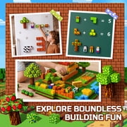 HXFOU Magnetic Blocks Farm Set, 200PCS STEM Magnetic Building Cubes Blocks Toy for Kids Ages 3+