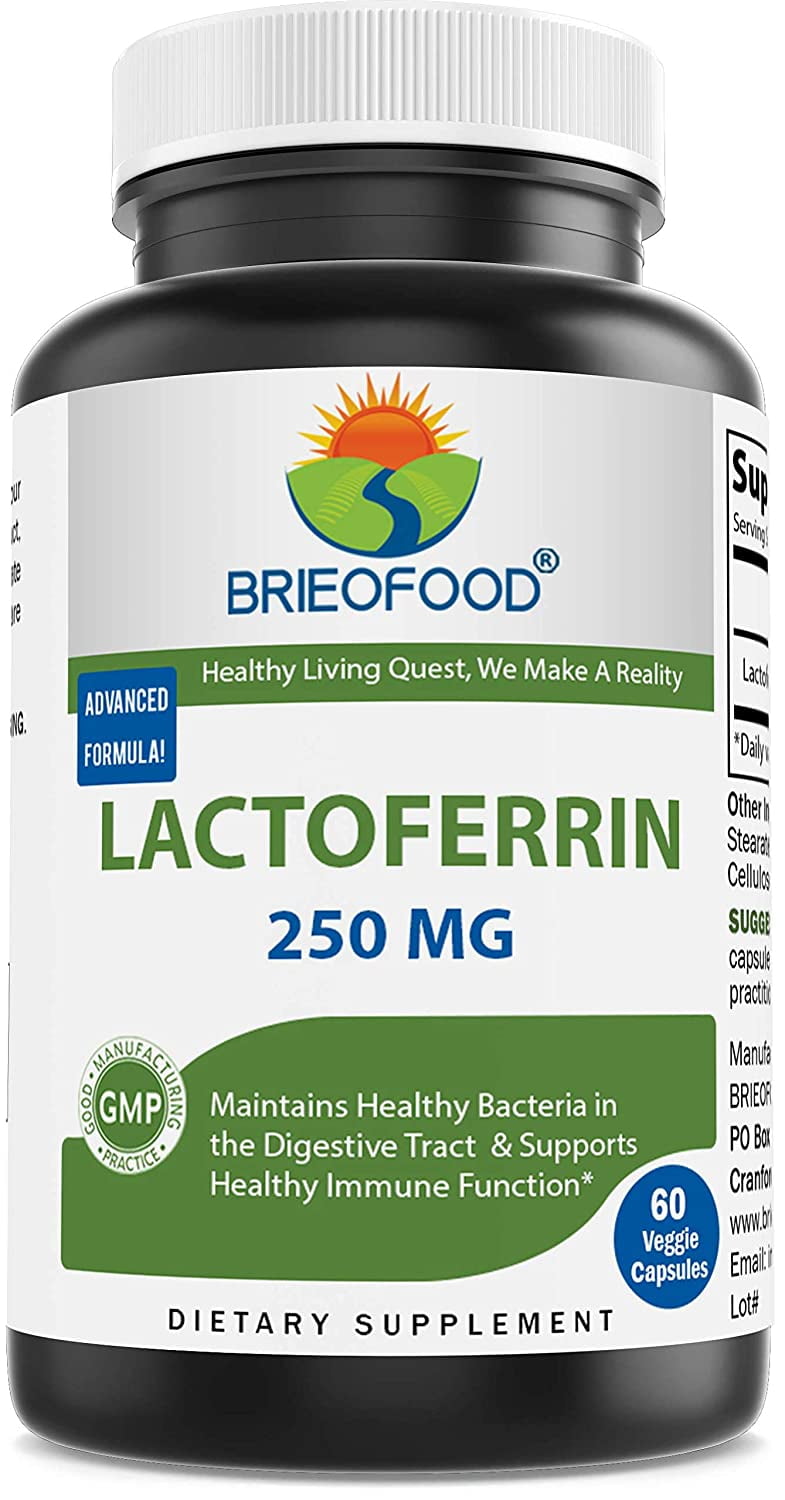 Brieofood Lactoferrin 250 mg 60 Veggie Capsules