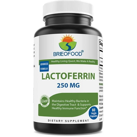 Brieofood Lactoferrin 250 mg 60 Veggie Capsules