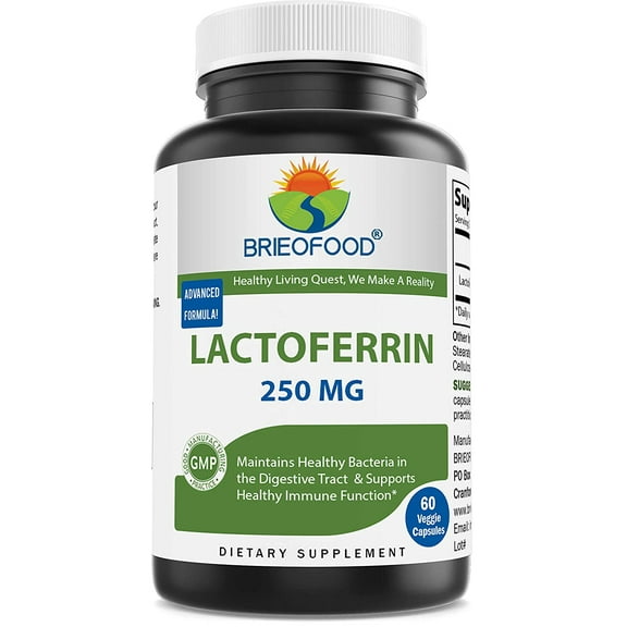 Brieofood Lactoferrin 250 mg 60 Veggie Capsules