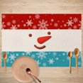 thumbnail image 5 of Juego de 5 manteles individuales navideños para mesa de comedor, manteles de mesa para fiestas navideñas, manteles individuales antideslizantes, manteles individuales de Navidad, 5 of 5
