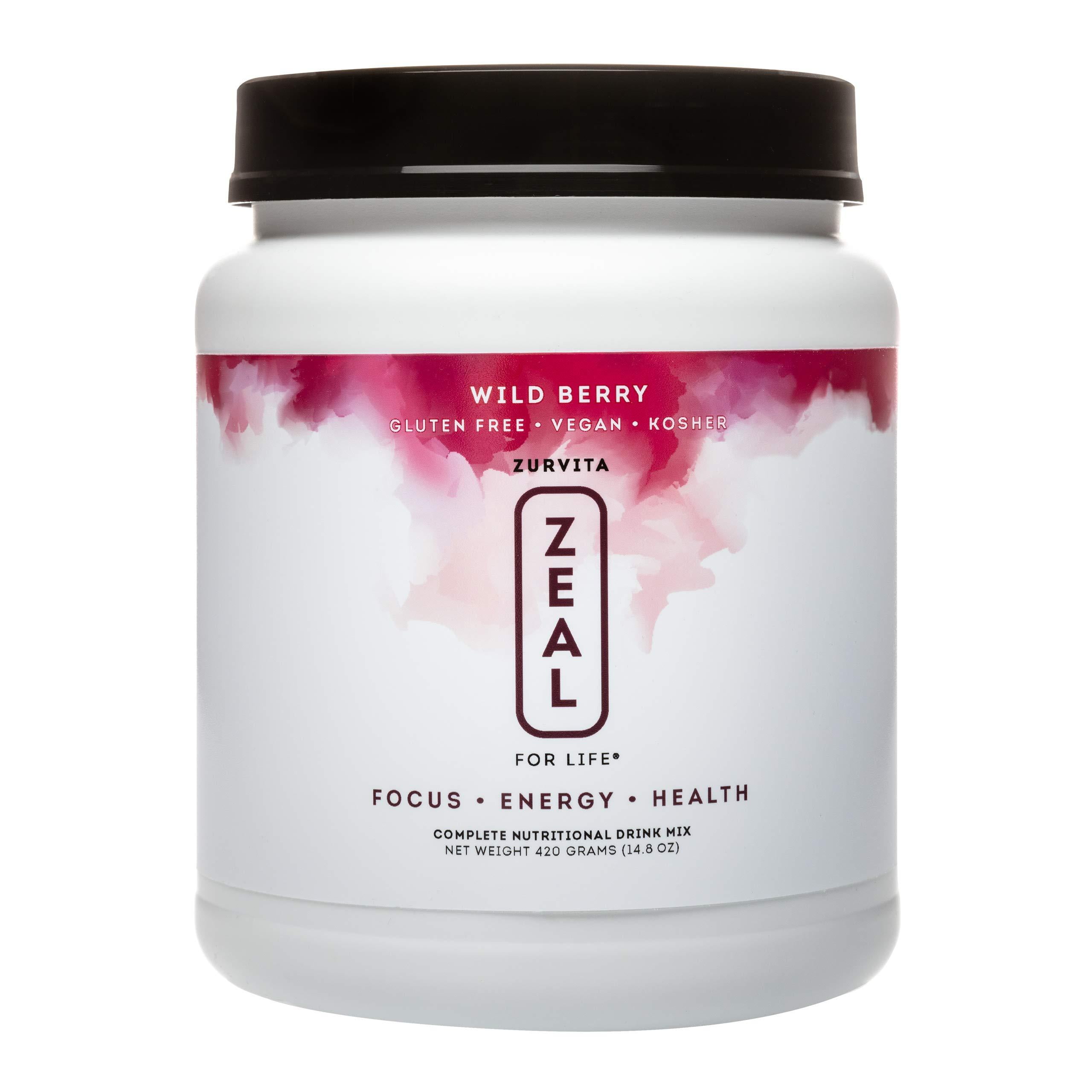 Zurvita Zeal for Life 30Day Wellness Canister, 420 Grams, Wild Berry