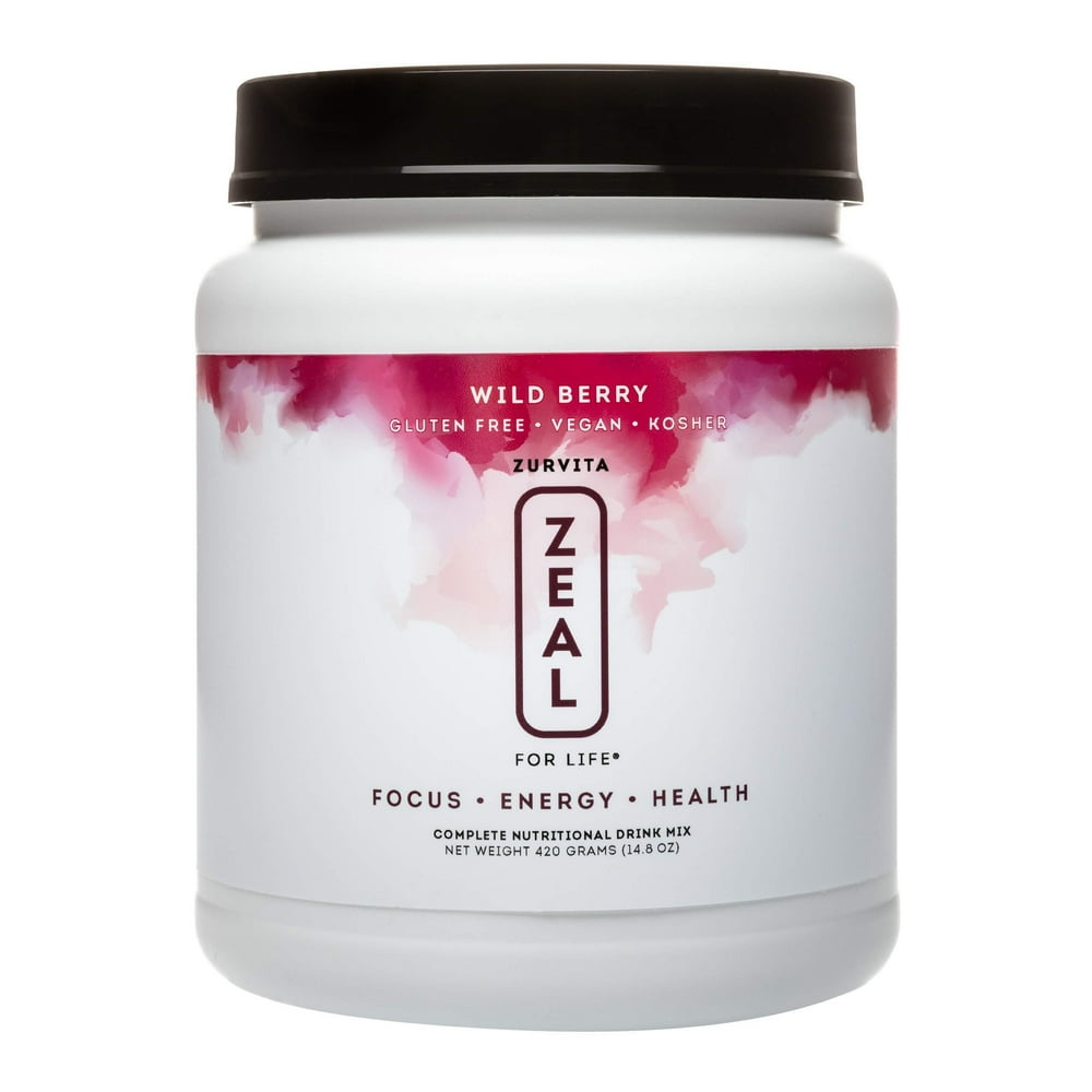 Zurvita Zeal for Life 30Day Wellness Canister, 420 Grams, Wild Berry