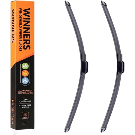 Windshield Wiper Blades for 2023 2024 2025 2026 Kia Sportage & 2024-2026 Hyundai Santa Fe – All-Weather Frameless Beam Wipers, Streak-Free Clear Vision, Easy Snap-On Install