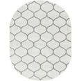 thumbnail image 3 of Unique Loom Trellis Frieze Collection Area Rug - Rounded (7' 10" x 10' Oval Ivory/Gray), 3 of 7