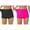 Black/Pink, variant on WREESH 2-Pack Women's 3" Inseam Swim Shorts, Stretchy Athletic Tankini Bottoms, Quick-Dry Sport Swimsuit for Beach & Pool