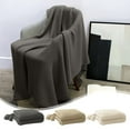 thumbnail image 1 of Xihbxyly Manta de Punto, Poliéster Suave, Elegante Diseño de Borlas, Acogedora para Sofá o Cama, Siesta En La Oficina, Viajes, Decoración Moderna Del Hogar, Tamaño 70 X 100 Cm., 1 of 7