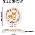 thumbnail image 2 of Car Coasters for Cup Holder Absorbent, Car Ceramic Coasters with Finger Notch, Auto Accessories for Men Women Cute Little Fox 2 Pack Cup Coasters, 2 of 6