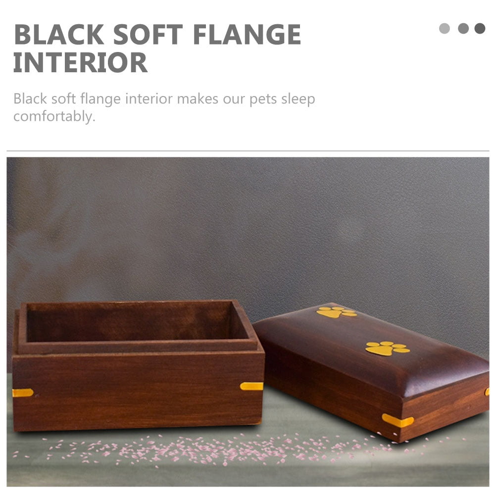 Wooden Urn Cat Dogurns Pet Small Cremation Box Memorial Resistant Convenient Wear Ceramic Lovely Accessory Compact Household