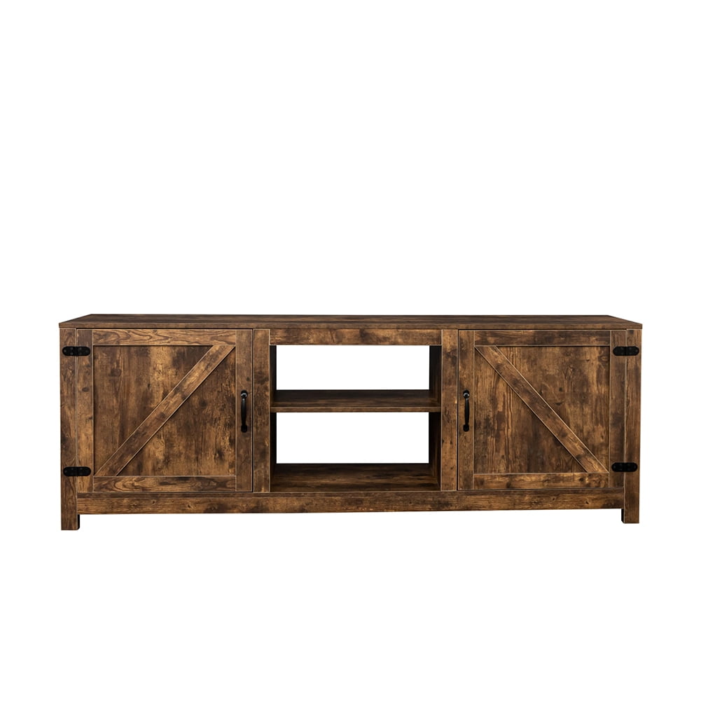 Kadyn Farmhouse TV Stand, Wood TV Cabinet with Storage, Entertainment Center TV Console for Living Room, Rustic Brown Kadyn Farmhouse TV Stand, Wood TV Cabinet with Storage, Entertainment Center TV Console for Living Room, Rustic Brown
