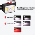 thumbnail image 3 of Injueey Linterna frontal potente linterna recargable Super Mini faro pesca brillo frente Frontal Camping antorcha portátil Iluminación y accesorios Injueey HA074630-01, 3 of 6