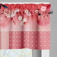 thumbnail image 7 of Ambesonne Blushy Floral Valance & Curtain 3 Pcs Set, Dreamy Spring Gentle, 55"x45", Rose Pastel Pink, 7 of 7