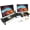 Black-Adjustable Angle, variant on Dual-Monitor-Stand-Riser-For-Desk Adjustable Length 32-40 Inch，Large Desktop Computer Monitor Riser For 2 Screens，Desk Shelf Organizer Riser Stand For Computer/Laptop/PC/Printer/TV Maple