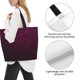 thumbnail image 3 of Easygdp Dark Purple Glitter Bolsas Tote para Mujer, Bolsos de Hombro para Viaje, Bolsos de Mano de Gran Capacidad para Compras y Trabajo, 3 of 8