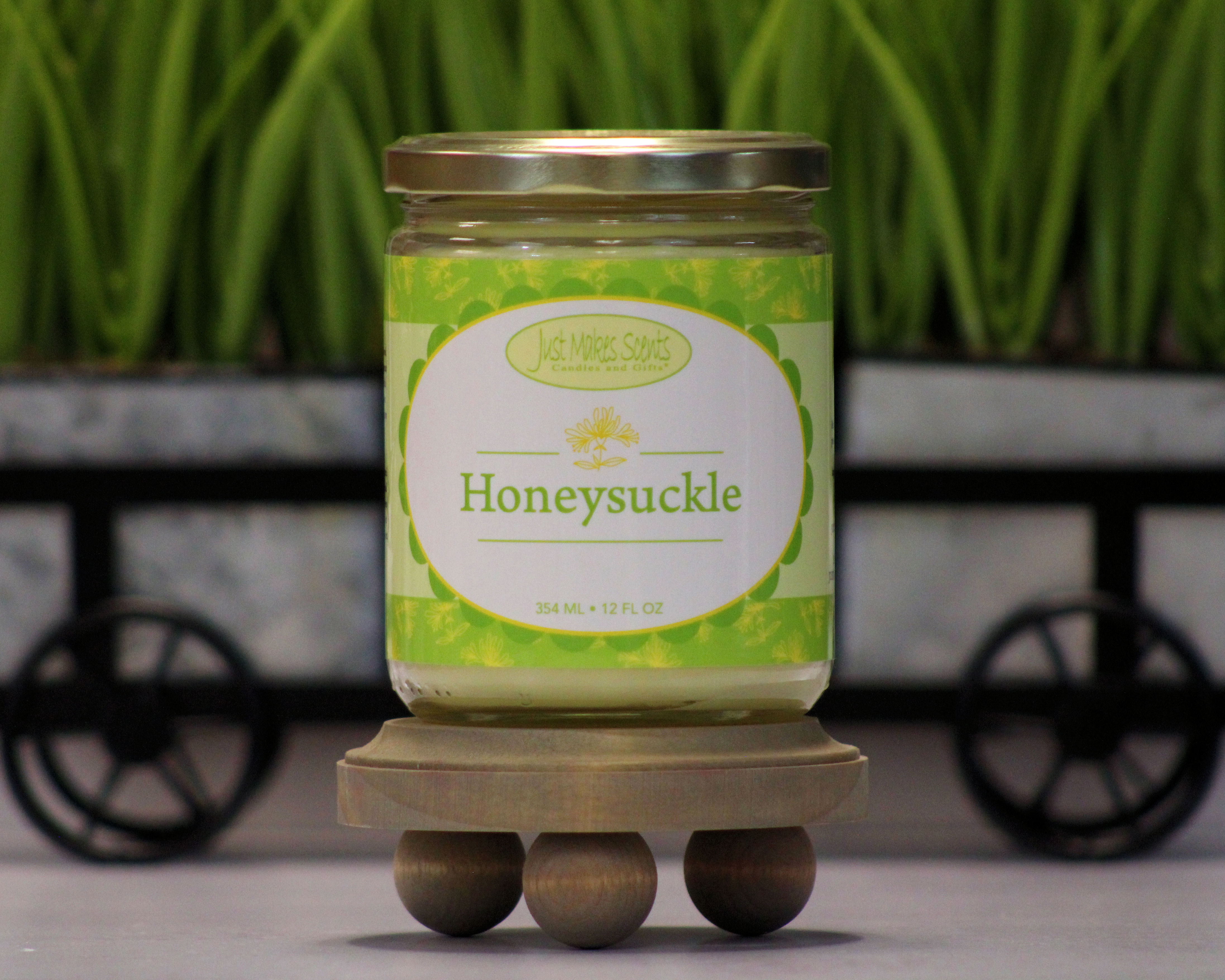 Honeysuckle Salsa Jar Candle 12 oz -Just Makes Scents Candles & Gifts