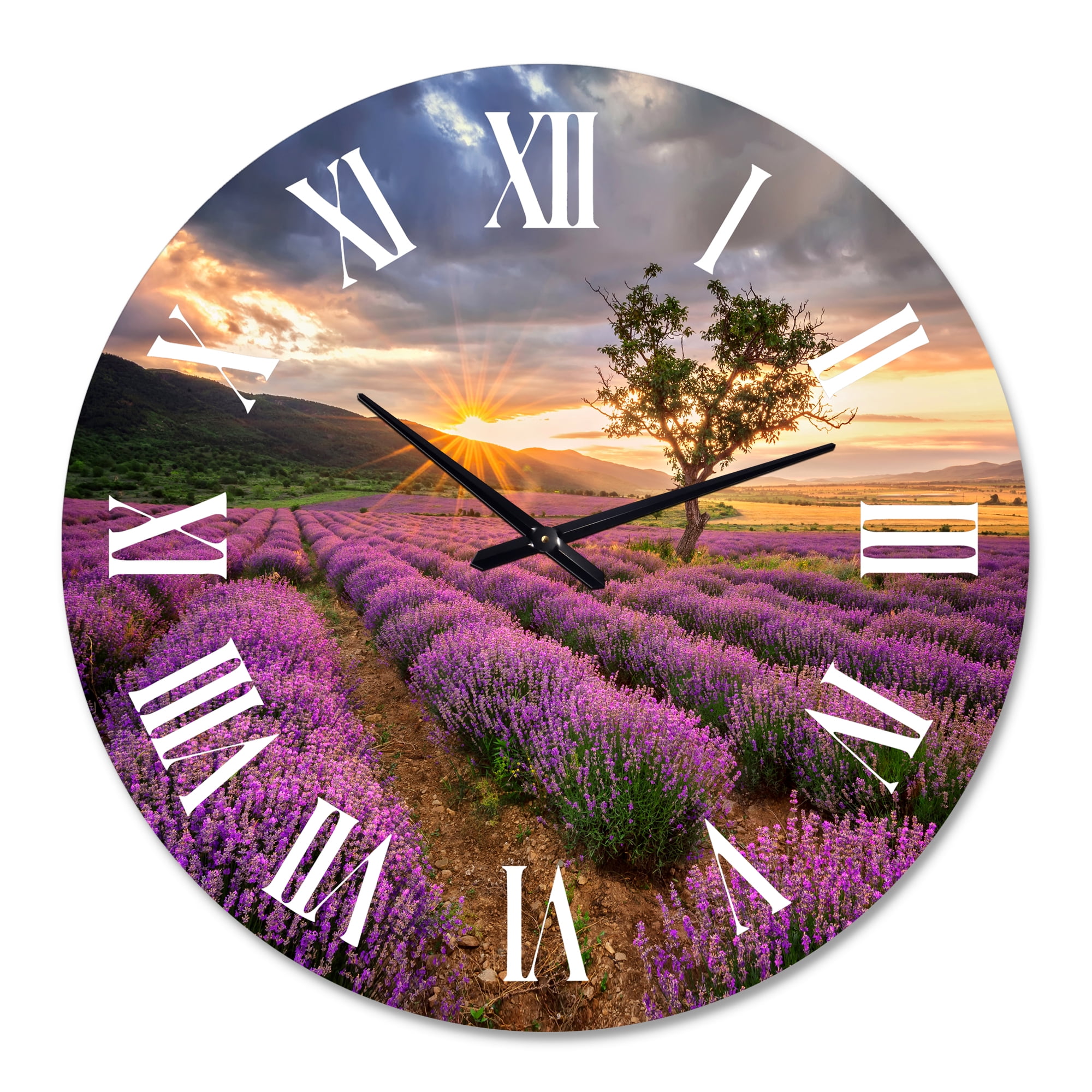 Designart 1 in Farmhouse Wall Clock