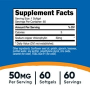 Nutricost Chlorophyll (50mg) 60 Softgels - Gluten-Free