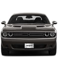 thumbnail image 4 of iPick Image for Dodge SRT Logo 3D Dark Gray Logo on Mirror Chrome Stainless Steel License Plate, Official Licensed, 4 of 5