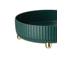 thumbnail image 1 of Bandejas De Almacenamiento Bandejas de almacenamiento giratorias Caja de almacenamiento antideslizante Bandeja Accesorios para el hogar (Verde oscuro L) Likrtyny Libre de BPA, 1 of 7