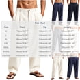 thumbnail image 3 of cfhntfmh Mens Wide Leg Pants Business Casual Dress Pants Pleated Beach Loose Fit Trousers with Pockets (Gray,Medium), 3 of 6