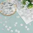 thumbnail image 4 of 1600Pcs Flat Round Sequin Paillettes 19mm Plastic Large Hole Sequins Loose Paillette Metallic Silver Sequins Bulk, 4 of 9