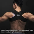 thumbnail image 5 of Black (A) M$ Fitness shoulder belt bench press shoulder training belt push up chest straight back correction belt open shoulder auxiliary belt, 5 of 6