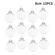thumbnail image 3 of 12pcs Christmas Transparent Balls Ornaments With Lid Xmas Tree Round Bauble Hanging Refillable Balls DIY Filling Glitter Decors, 3 of 5