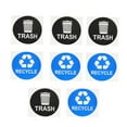thumbnail image 5 of Milisten 8Pcs Waste Bin Sticker Recycle and Trash Stickers Square Blue PVC for Trash Can Decoration Home Use, 5 of 8