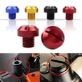 thumbnail image 2 of funtasica 2x2 Pcs M10x1.25 Mirrors Thread Hole Plug Screw Bolts Red Positive , Red Positive, 2 Pcs, 2 of 7