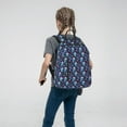 thumbnail image 5 of Naloa Skull Flower Blue Print Lightweight DayBackpack Suitable for school, work, shopping, travel, etc., 5 of 5