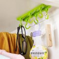 thumbnail image 3 of Home Bathroom Kitchen Plastic Hanger Rack Towel Hat Utensil Wall Mounted Hook, 3 of 8