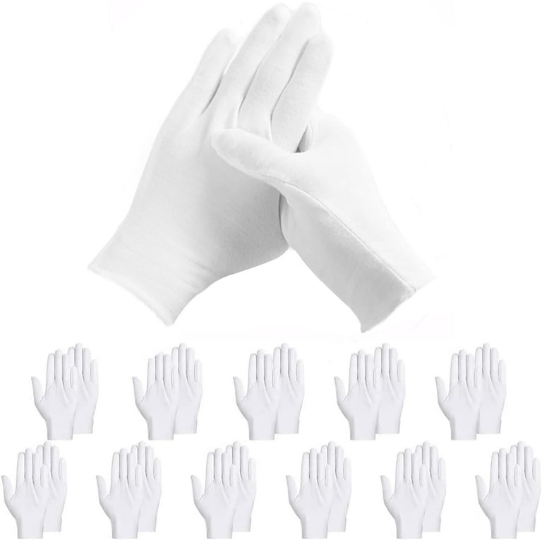 12 Pairs Cotton Glove Liners Touchscreen Fishing Lotion Gloves