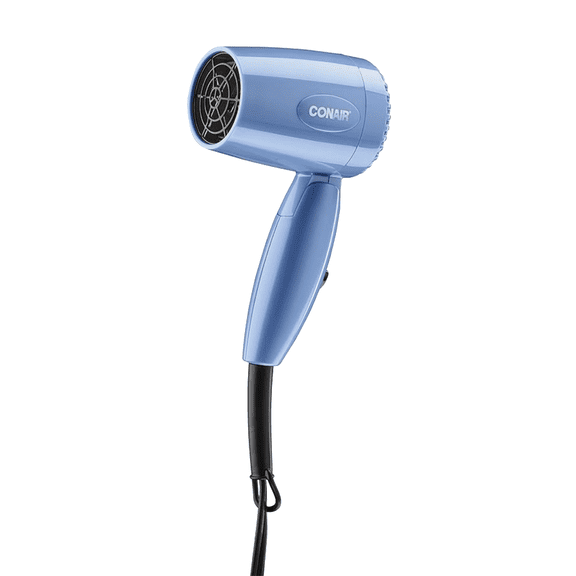 Conair Travel Hair Dryer with Dual Voltage, 1875W Compact Blow Dryer, Folding Handle