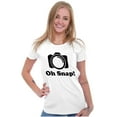 thumbnail image 4 of Oh Snap Camera Snapshot Cute Hobby Womens Fitted Plus Size Graphic Tee Brisco Brands 2X, 4 of 5