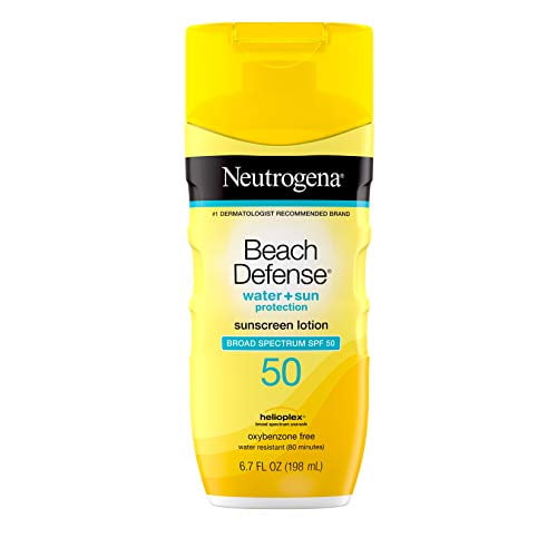 Neutrogena Beach Defense Water-Resistant Sunscreen Lotion with Broad PABA-Free Oxybenzone-Free Sunscreen Lotion, UVA/UVB Protection, fl. oz