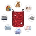 thumbnail image 7 of Cauagu Playful Red Cartoon Faces for Laundry Basket,Collapsible Organizer Basket for Storage Bin Toy Bins Gift Baskets Bedroom Clothes Children Nursery Hamper -Small, 7 of 7