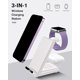 thumbnail image 4 of Estación de carga inalámbrica, soporte de carga inalámbrico 3 en 1 hecho para Apple Watch Ultra 9 8 7 6 SE 5 4 3, cargador inalámbrico rápido hecho para iPhone 15/Plus/Pro Max/14/13/12/11/X, para AirP, 4 of 4