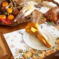 thumbnail image 6 of Fall Placemats Set of 6 Cow Pumpkin Place Mats Thanksgiving Placemat Sunflower Maple Leaves Table Mats for Dining Kitchen Table Holiday Dinner Party Home Fall Decorations 13x19 Inch, 6 of 8