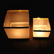 20 Pack 3.9 /5.9 Paper Floating Lanterns with Candles - Floating Pool Lights Water Lanterns - Chinese Wishing lantern Release in sky Decorative Accessories for Wedding, Memorial, Pool and More