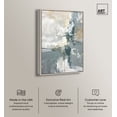 thumbnail image 2 of Mist Green Abstract Canvas Wall Art by Art Remedy, Silver Floater Frame, 16"x24", 2 of 7