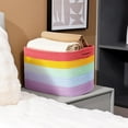 thumbnail image 6 of Rope Basket for Storage - 12”x10”x9” Storage Bins, Decorative Basket for Blankets, Woven Basket with Handles, Storage Baskets for Shelves, Home, Laundry (4 Pack, Rainbow), 6 of 14