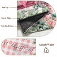 thumbnail image 6 of Eucalyptus Trucks Area Rugs 6'x9', Small Throw Rugs for Kitchen Dining room, Spring Farmhouse Floral Leaves Pink Plaid Indoor Outdoor Rug Non-Slip Low Pile Carpet Runner Reversible Floor Mats, 6 of 8