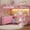 Pink, variant on Toogaho Full Loft Bed with U-Shaped Desk & Charging Station & LED Lights,Metal Loft Bed Frame with Storage & 13"H Guardrail,White