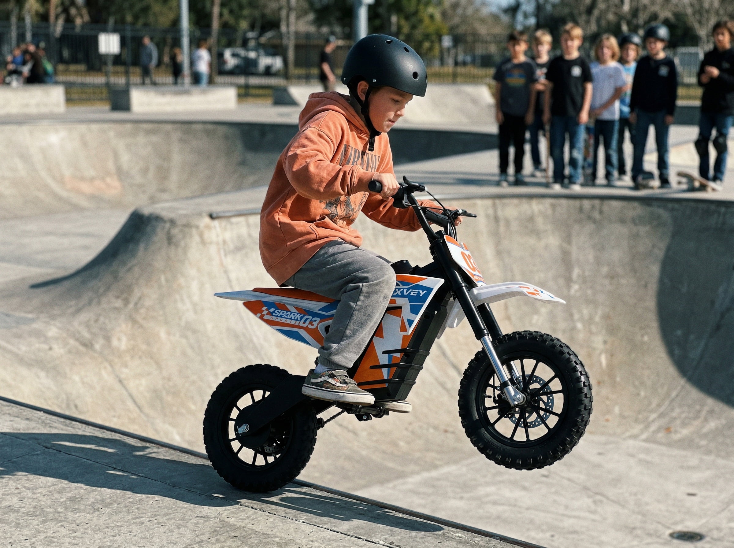 NEXVEY SPARK03 Electric Dirt Bike 1000W Motor 22 MPH 48V Battery 14-Inch Off-Road Tires For Kids