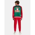 thumbnail image 2 of Jolly Knits Men's and Big Men's Velour Christmas Tracksuit Set, 2-Piece, Sizes S-3XL, 2 of 4