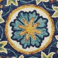 thumbnail image 2 of Ox Bay Etta 4' Round Ivory/Blue Floral Medallion Indoor Area Rug, 2 of 8