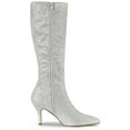 thumbnail image 6 of Unique Bargains Women's Pointy Toe Sparkle Glitter Stiletto Heel Knee High Boots, 6 of 6