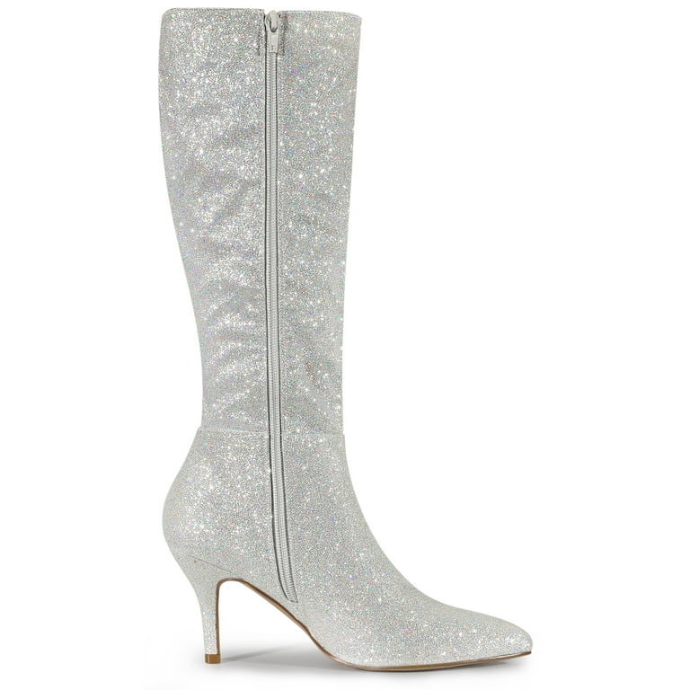 Over the knee sparkle boots hotsell