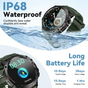 TOPVISION Smart Watch for Men Women, Fitness Tracker with 100+ Sport Modes for Android & iOS, Green